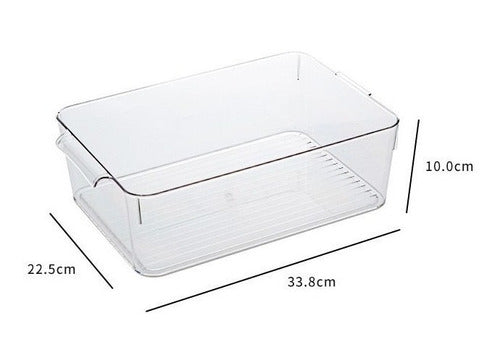 Organizador Para Refrigerador Plástico Transparente Big - Transparente