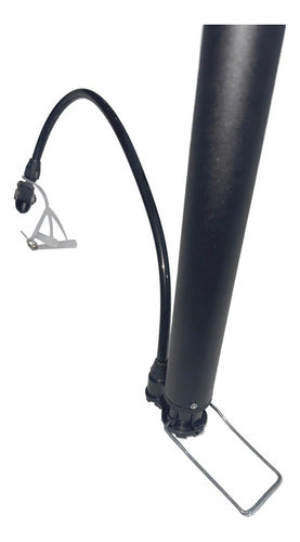 Bombin De Pie 120psi Valvulas Presta Schrader Bici - Norplat Negro