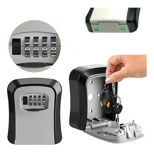 Caja Fuerte Caja Guarda Llaves Combinacion Exterior Norplat Gris