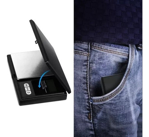 Gramera Digital De Bolsillo Pesa Digital Cukin 0.1 / 500 Gr Negro 500 G