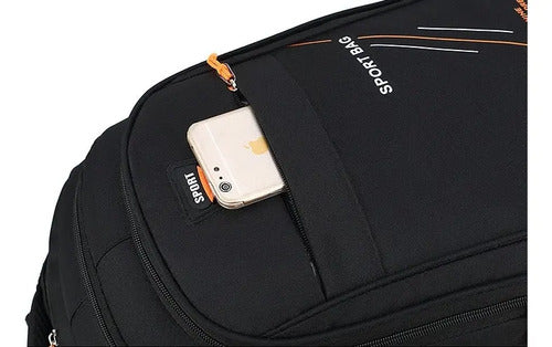 Mochila Hombre Norplat 35l Impermeable Urbano Porta Notebook Negro Liso