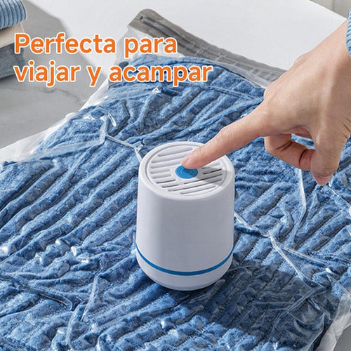 8 Bolsas Organizadoras Al Vacio Con Bomba Electrica Norplat