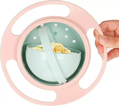 Plato Para Bebe Bowl Antiderrame Guagua Antivuelco - Norplat Verde Oscuro Lisa