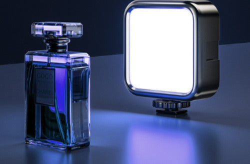 Foco Led Norplat Para Cámara Celular 3000-5500°k 1.2ah 800lm Negro Blanco Cálido Y Frío