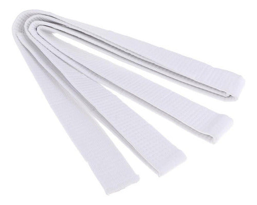 Cinturon Artes Marciales 2.4m Karate Taekwondo Judo Norplat Blanco 240cm