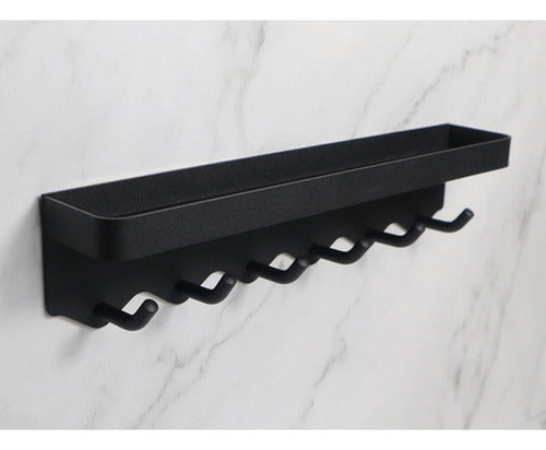 Colgador De Llaves Con Compartimiento Organizador - Norplat Negro