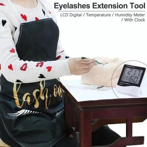 Set 2 Termómetro Higrómetro Ambiental Digitales - Norplat Blanco