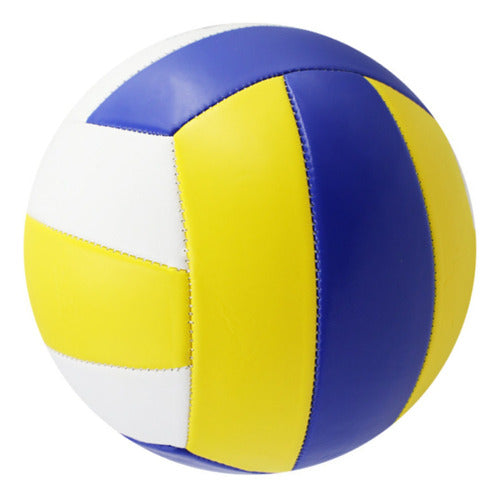 Balon Voleibol Pelota Volleyball Voley Tamaño 5 Entrenar Azul, Amarillo, Blanco