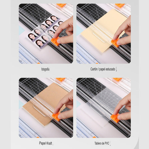 Guillotina Para Papel A4 - Corta Con Precisión Y Facilidad Negro