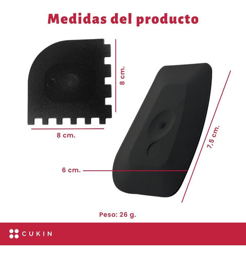 Raspador Para Olla De Hierro Fundido - Cukin Negro
