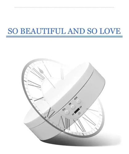 Exhibidor Giratorio Joyas 360° 13,8cm 3 Velocidades Norplat Blanco