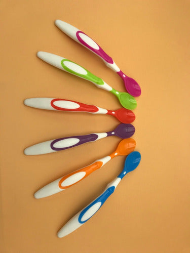 Pack 6 Cucharas Punta Blanda Para Bebes Bpa Free - Norplat