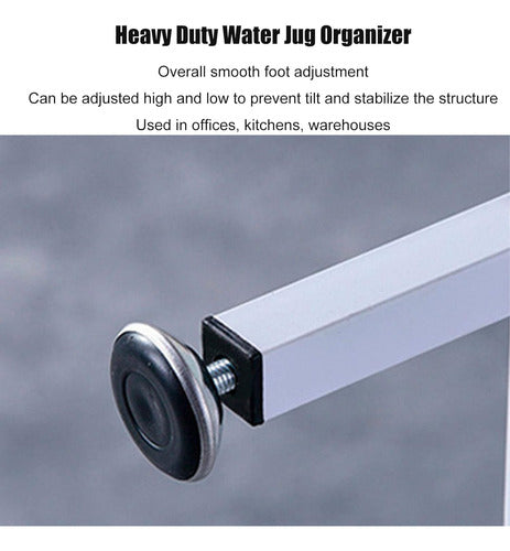 Organizador Rack Para 6 Bidones Botellones Agua 20l Norplat