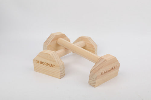 Mini Paralelas Madera Norplat - Calistenia Flexiones Fitness Madera