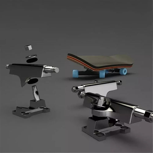 Skate Dedos Madera Profesional Rodamiento Fingerboard Finger Negro Negro