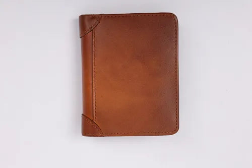 Billetera De Cuero Hombre Anti Rfid Anti Clonacion - Norplat Marrón Claro Liso