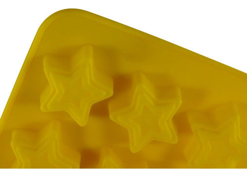 Molde De Silicona Para Estrella De Chocolate - Cukin Amarillo
