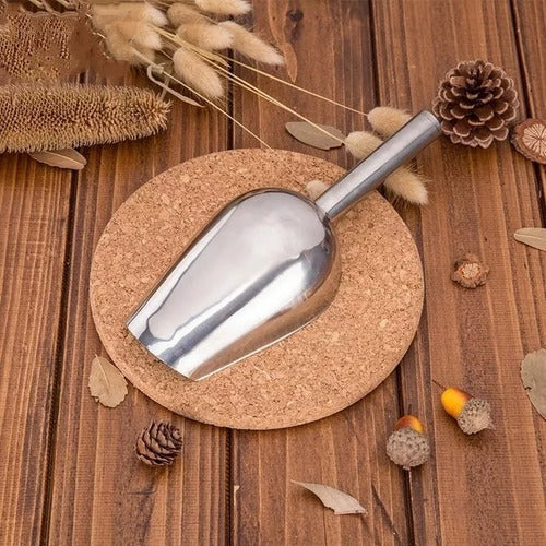 Poruña Metálica 28cm 500 Gr Profesional - Cukin Plateado