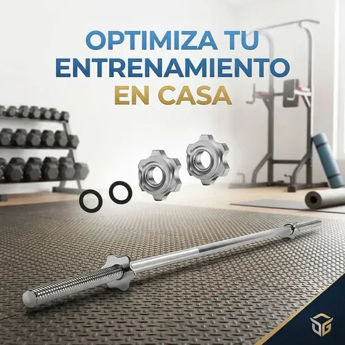 Barra Recta Norplat Preolimpica 120cm 4.2 Kg Fitness Cromada Plateado