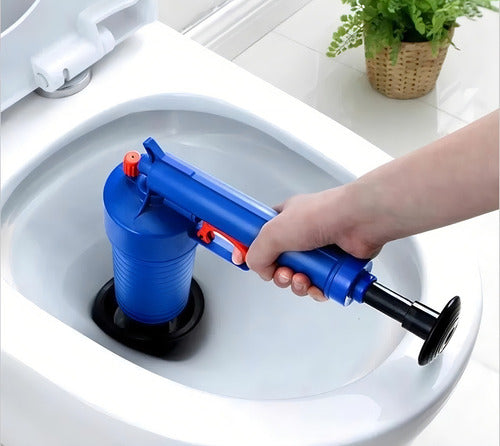 Sopapo Destapador De Wc De Presión Cañería Baño Tina Norplat Azul