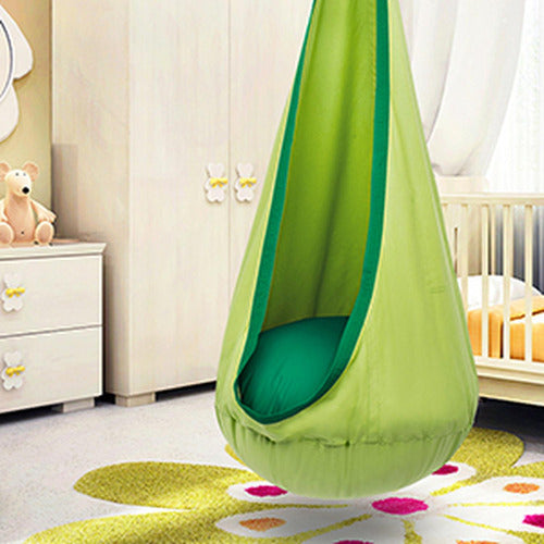 Columpio Sensorial Hamaca Colgante Niños + Cojín - Norplat Verde Lima