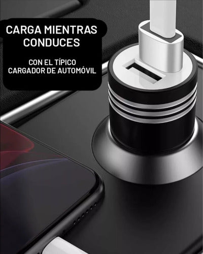 Adaptador Usb-c A Usb Compatible Con Lightning iPhone 13 12 Negro