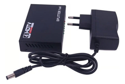 Splitter Hdmi Multiplicador 1x4 4 Salidas 1080p Hdtv Norplat