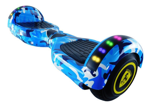 Hoverboard Eciclos Speaker Bluetooth Scooter Diseños Azul Militar
