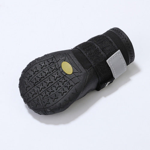  Zapato Zapatilla Camping Perro Antideslizantes Impermeable  1 - Negro