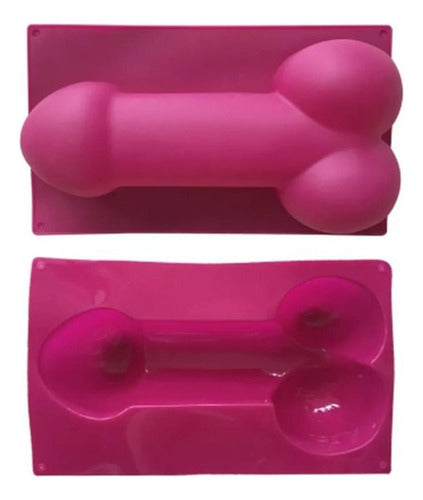 Molde De Silicona Pene Grande Cotillon Despedida Solteras Fucsia