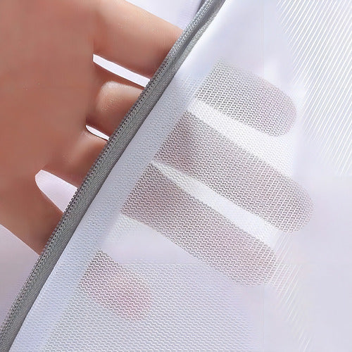 7 Mallas Bolsa Para Lavar Ropa Delicada Lavadora - Norplat Blanco