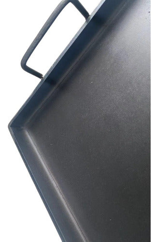 Plancha Churrasquera 38 X 24 Cm Espesor 4mm - Cukin Negra