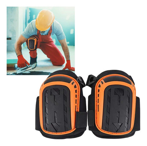 Rodillera Rotuliana De Trabajo Norplat - Tpe Plástico Naranja Claro M