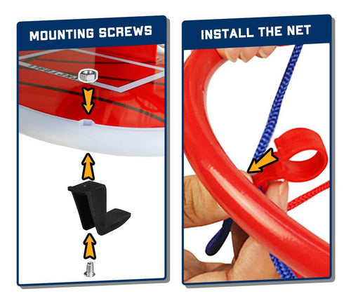 Aro Basketball Tablero Niño Deporte Juguete Inflador + Balón