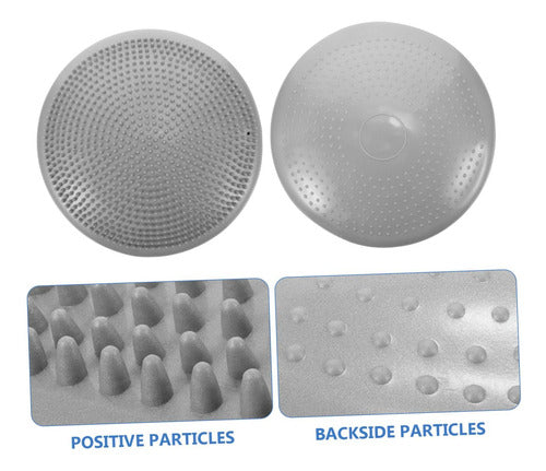 Disco De Balance Y Equilibrio Mini Bosu Erizo Yoga - Norplat Gris