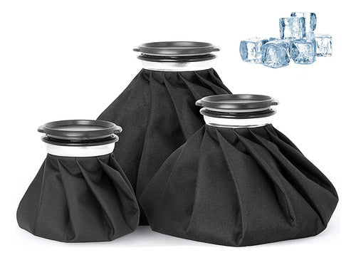 Bolsa Hielo 28cm Guatero Agua Frio Calor Caliente - Norplat - - Negro