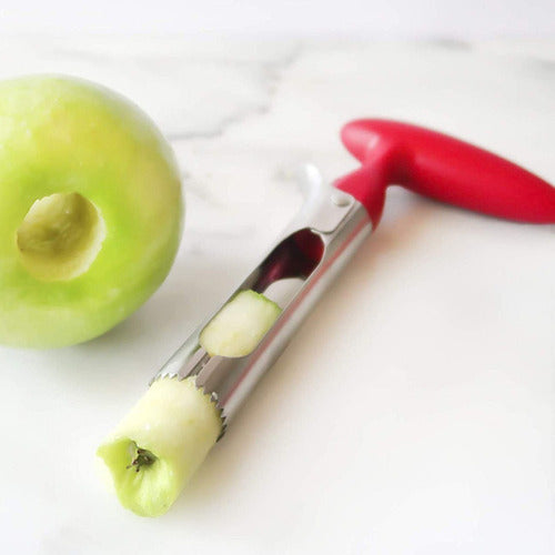 Descorazonador De Manzanas Frutas Acero Inoxidable - Cukin Rojo