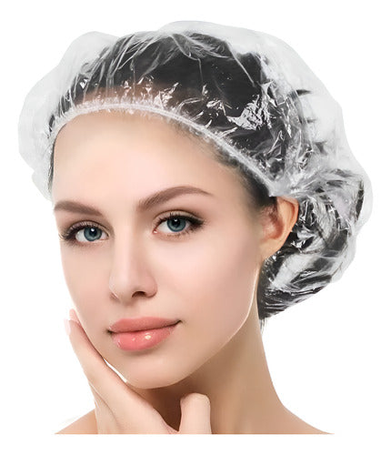 Gorro Desechable De Ducha Transparente (100 Unidades ) - Ome Transparente