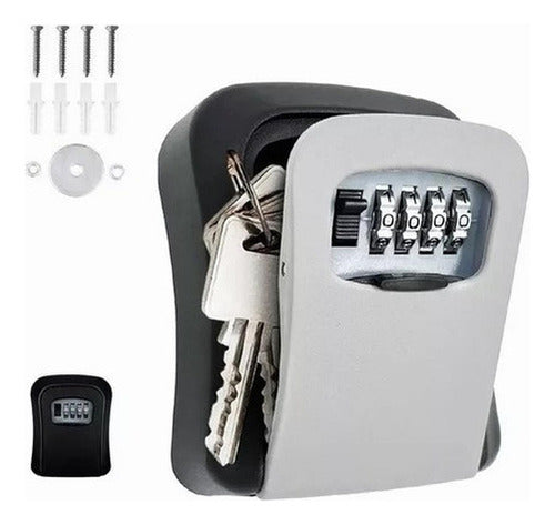 Caja Fuerte Caja Guarda Llaves Combinacion Exterior Norplat Gris