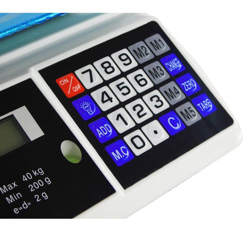 Balanza Comercial - Pesa Digital Para Negocios Blanco