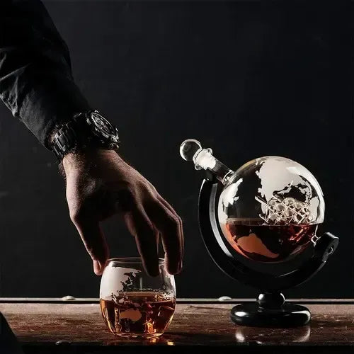 Decantador Whisky Norplat Diseño Mundo Vino Tequil Gin Vodka Transparente