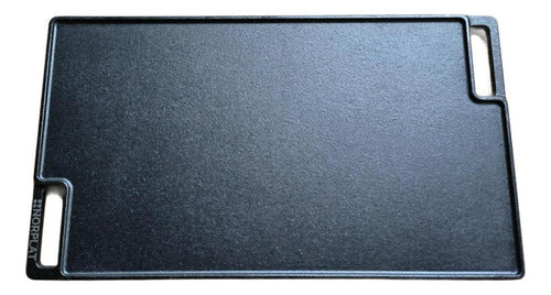 Plancha Churrasquera Hierro Fundido Reversible - Norplat Negro