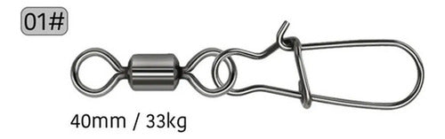 Destorcedor De Pesca 50 Unidades N 1/3/5/7/10 - Norplat 01