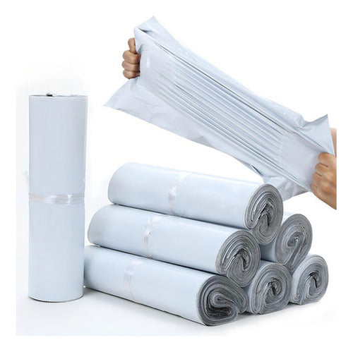 100 Bolsas Plasticas Cierre Autoadhesivas 28x42cm - Norplat Gris Claro Liso