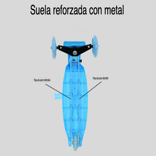 Scooter Rebelde Kids Con Luces Para Niños / Niñas Rosa Ositos