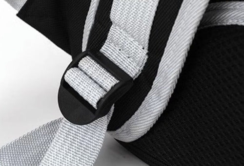 Mochila Bolso Transportes Transparente Mascotas Perros Gatos Gris