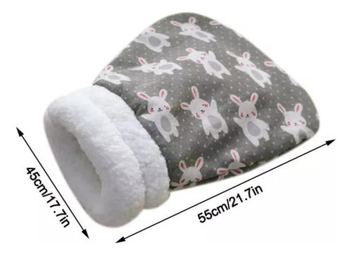 Saco De Dormir Para Gatos Cama Tipo Cueva De 55x45cm Norplat Gris Conejos