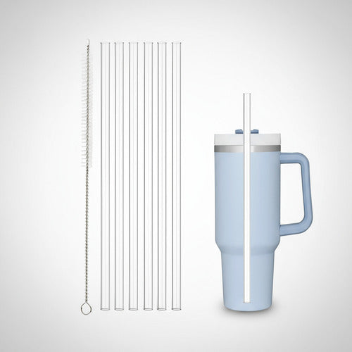 6 Bombillas Plastica Reutilizable Compatible Stanley Norplat