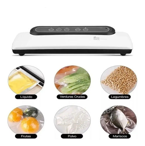 Maquina Selladora Al Vacio Alimentos - Sous Vide - Cukin Blanco