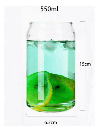 Set 4 Vasos De Vidrio Borosilicato 550ml Para Cafe - Norplat 550ml
